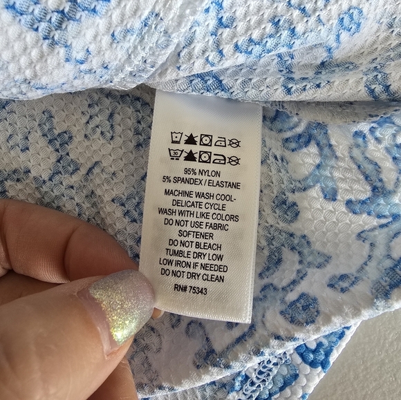 NWT Tommy Bahama Coral Reef Blue Textured Long Sleeve Golf Jacket Sz XS - Picture 7 of 8